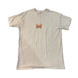 Cotton On Cream Tee with Butterfly Design